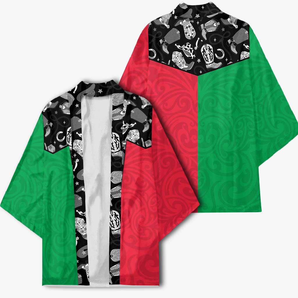 Vanuatu Cowboy Kimono Cowboy Symbols Split Stylized LT14 - Polynesian Pride
