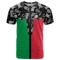 Vanuatu Cowboy T Shirt Cowboy Symbols Split Stylized LT14 Green - Polynesian Pride