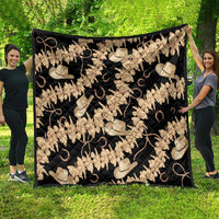 Vanuatu Cowboy Quilt Seamless Straw Hats Hibiscus LT14 - Polynesian Pride