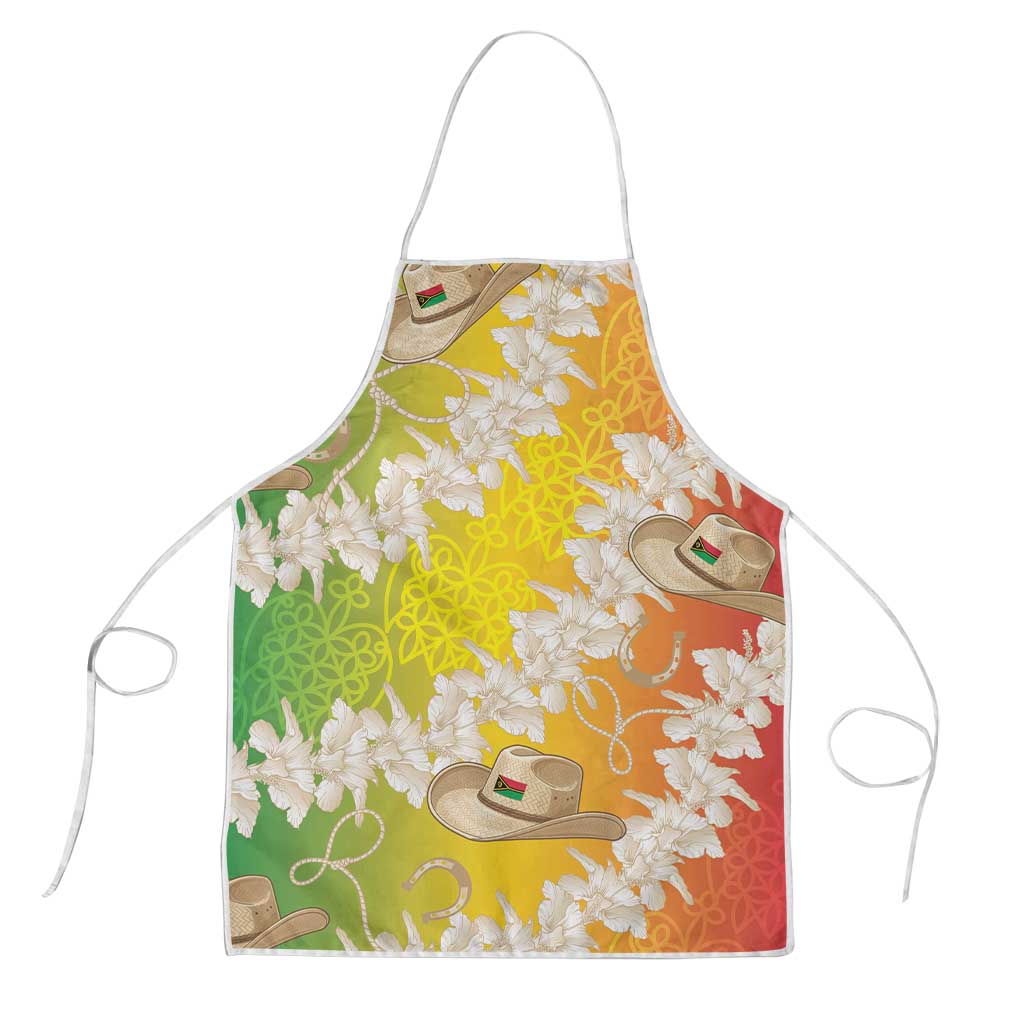 Vanuatu Cowboy Apron Straw Hats Hibiscus With Sand Drawing LT14 Reggae - Polynesian Pride