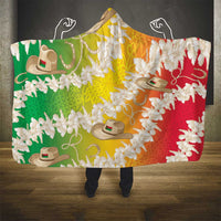 Vanuatu Cowboy Hooded Blanket Straw Hats Hibiscus With Sand Drawing LT14 - Polynesian Pride