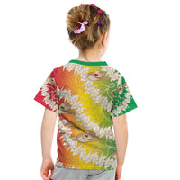 Vanuatu Cowboy Kid T Shirt Straw Hats Hibiscus With Sand Drawing LT14 - Polynesian Pride