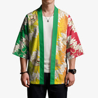 Vanuatu Cowboy Kimono Straw Hats Hibiscus With Sand Drawing LT14 - Polynesian Pride