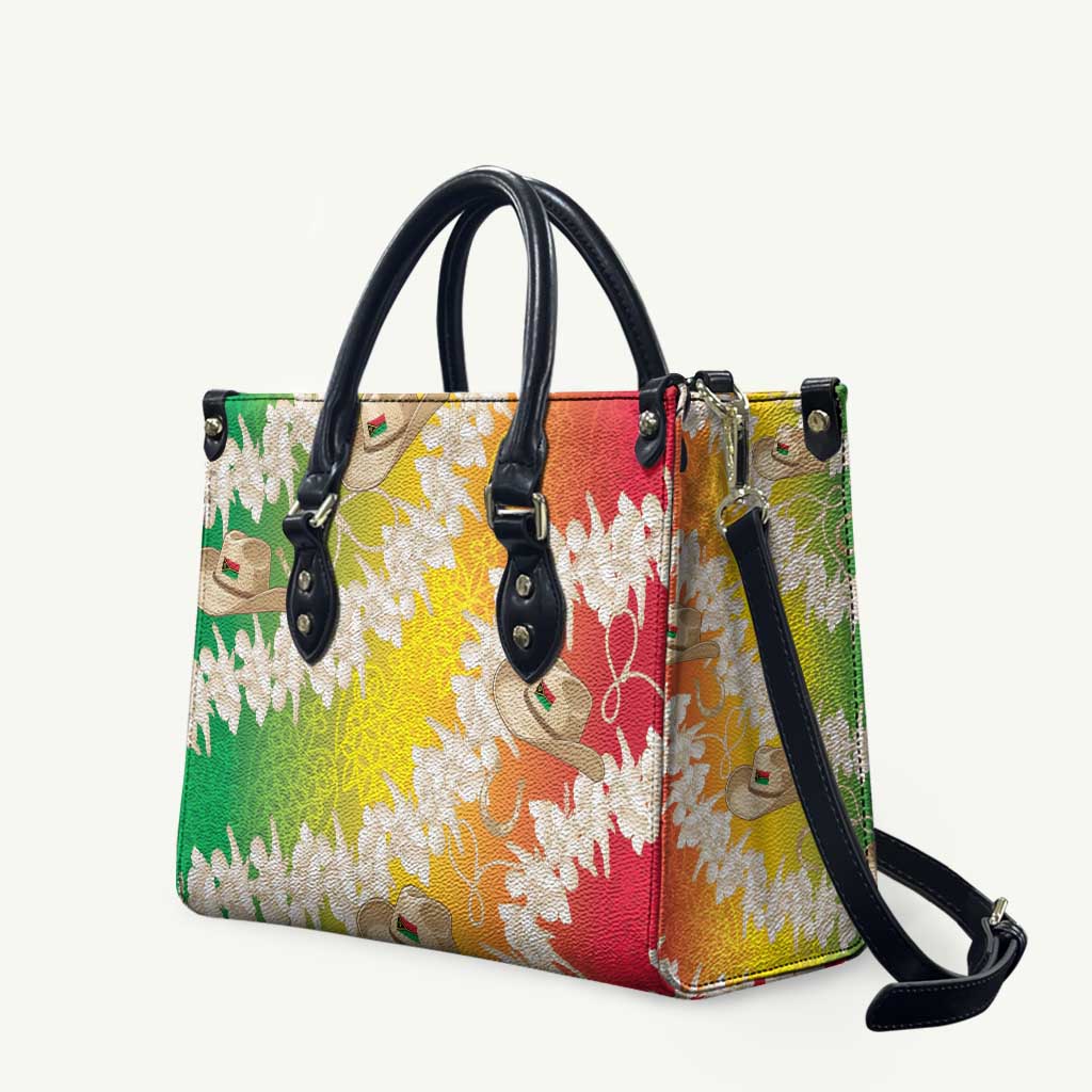 Vanuatu Cowboy Leather Bag Straw Hats Hibiscus With Sand Drawing LT14 Reggae - Polynesian Pride