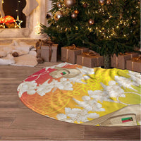 Vanuatu Cowboy Tree Skirt Straw Hats Hibiscus With Sand Drawing LT14 - Polynesian Pride