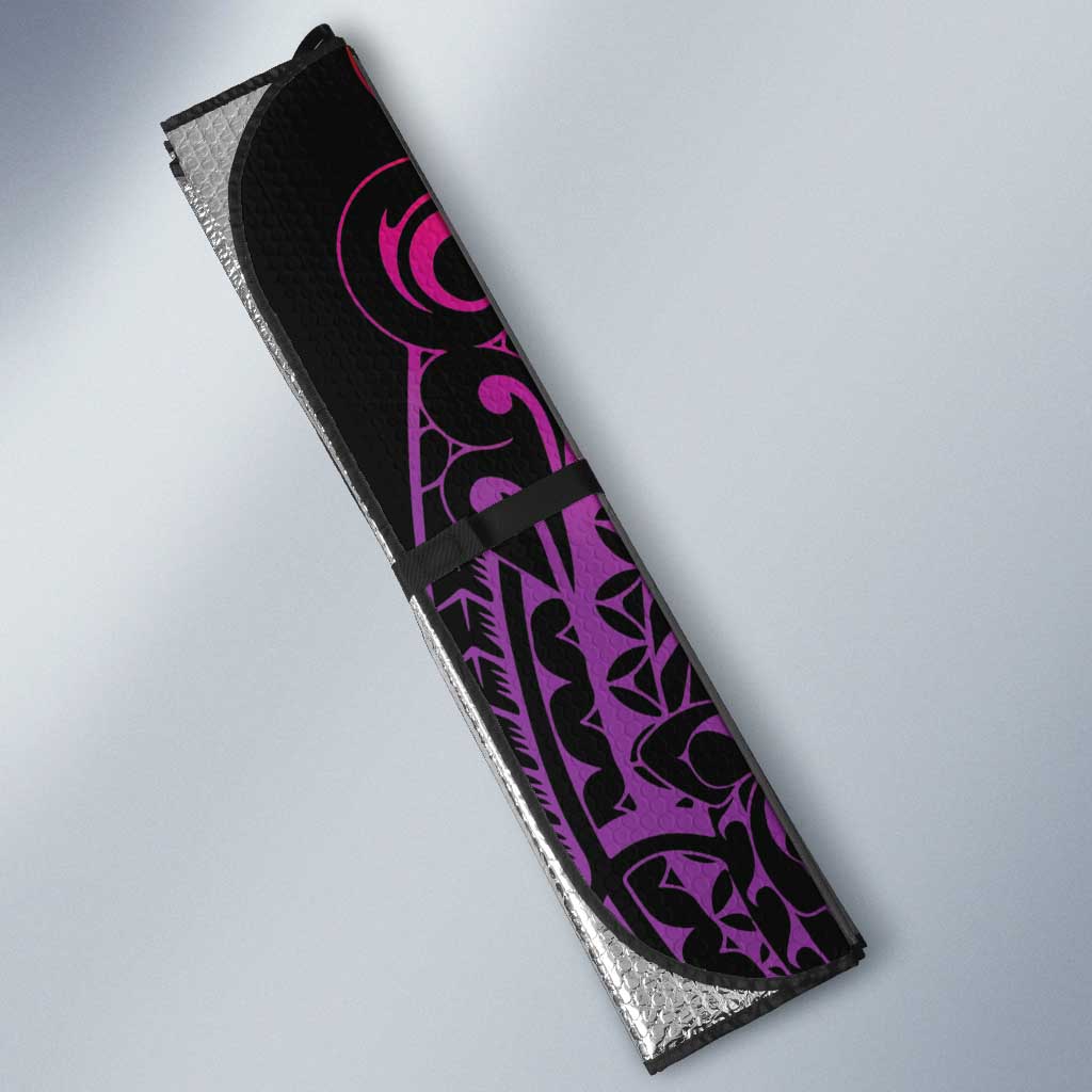 Vanuatu Boar Cowboy Auto Sun Shade Tusk Gradient Polynesian Pattern LT14 - Polynesian Pride