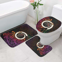 Vanuatu Boar Cowboy Bathroom Set Tusk Gradient Polynesian Pattern LT14 - Polynesian Pride