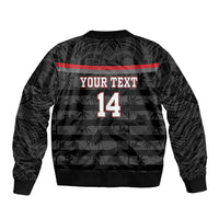 Fiji Naitasiri Rugby Custom Bomber Jacket Go Highland Warriors LT14 - Polynesian Pride