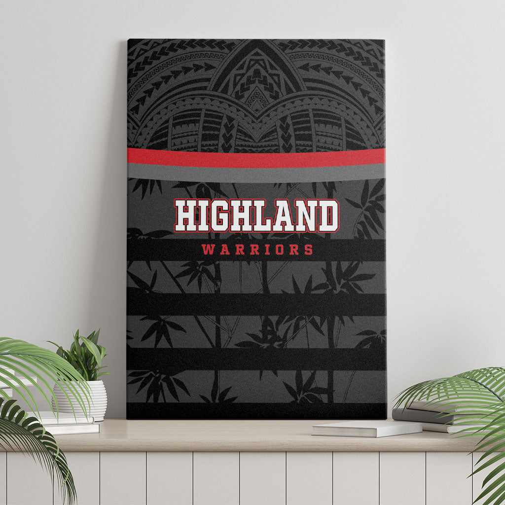 Fiji Naitasiri Rugby Canvas Wall Art Go Highland Warriors LT14 - Polynesian Pride