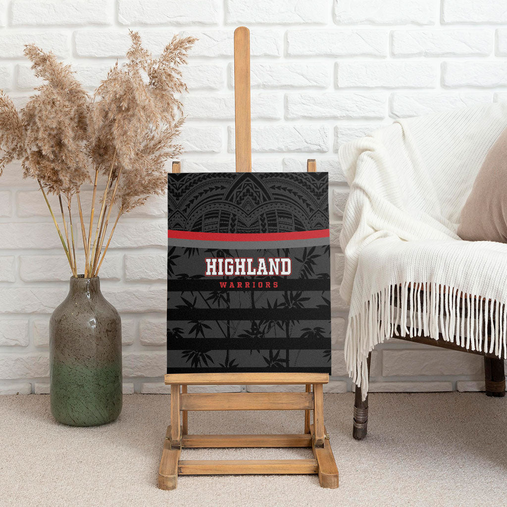 Fiji Naitasiri Rugby Canvas Wall Art Go Highland Warriors LT14 - Polynesian Pride