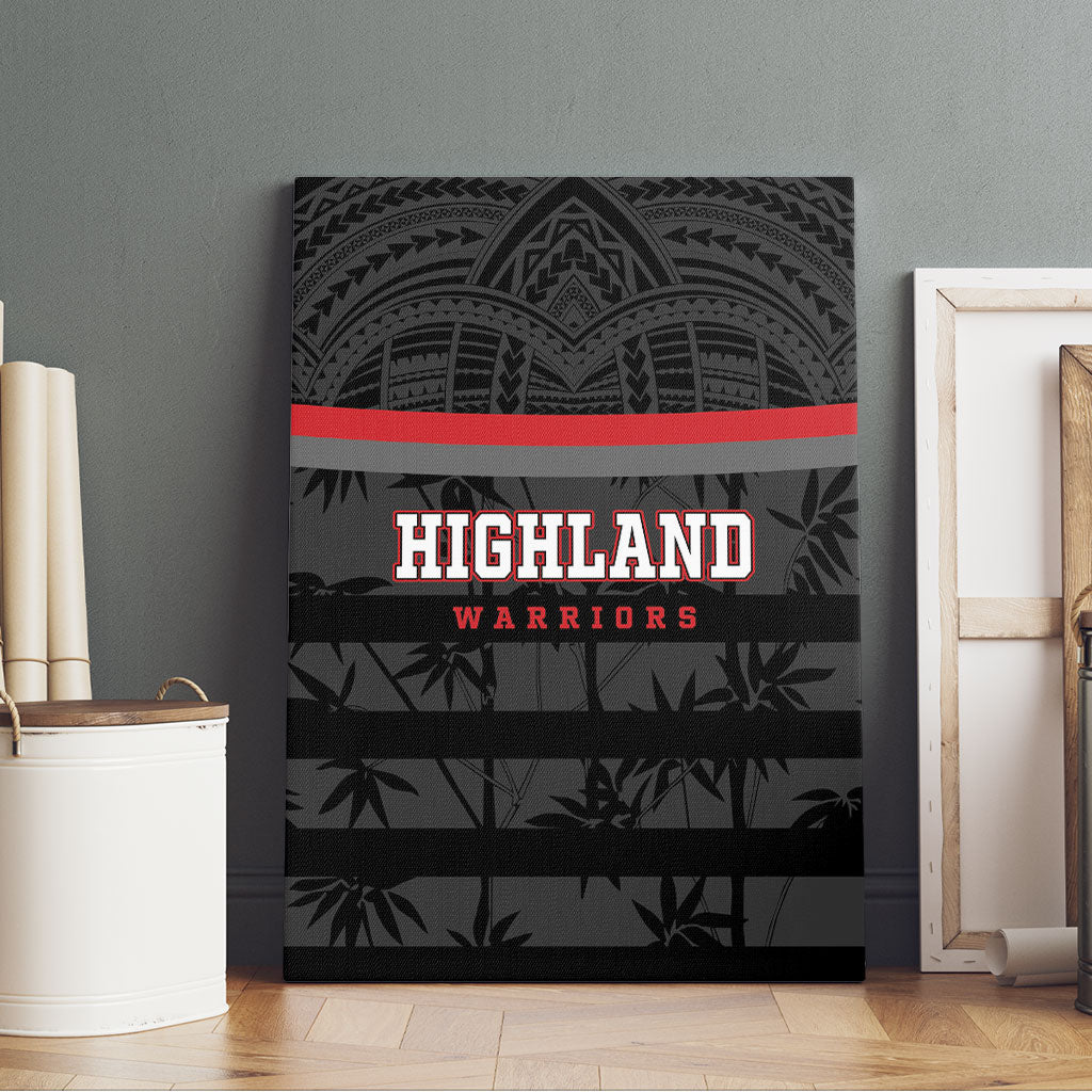 Fiji Naitasiri Rugby Canvas Wall Art Go Highland Warriors LT14 - Polynesian Pride