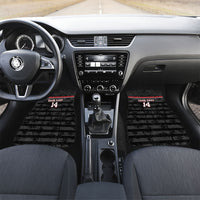 Fiji Naitasiri Rugby Custom Car Mats Go Highland Warriors LT14 Set 2pcs - Front Black - Polynesian Pride