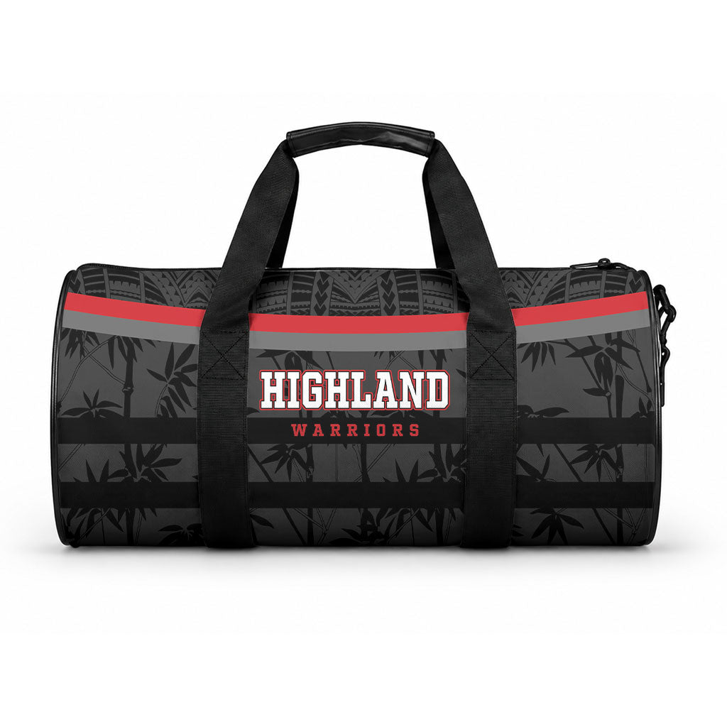Fiji Naitasiri Rugby Duffle Bag Go Highland Warriors LT14 One size Black - Polynesian Pride