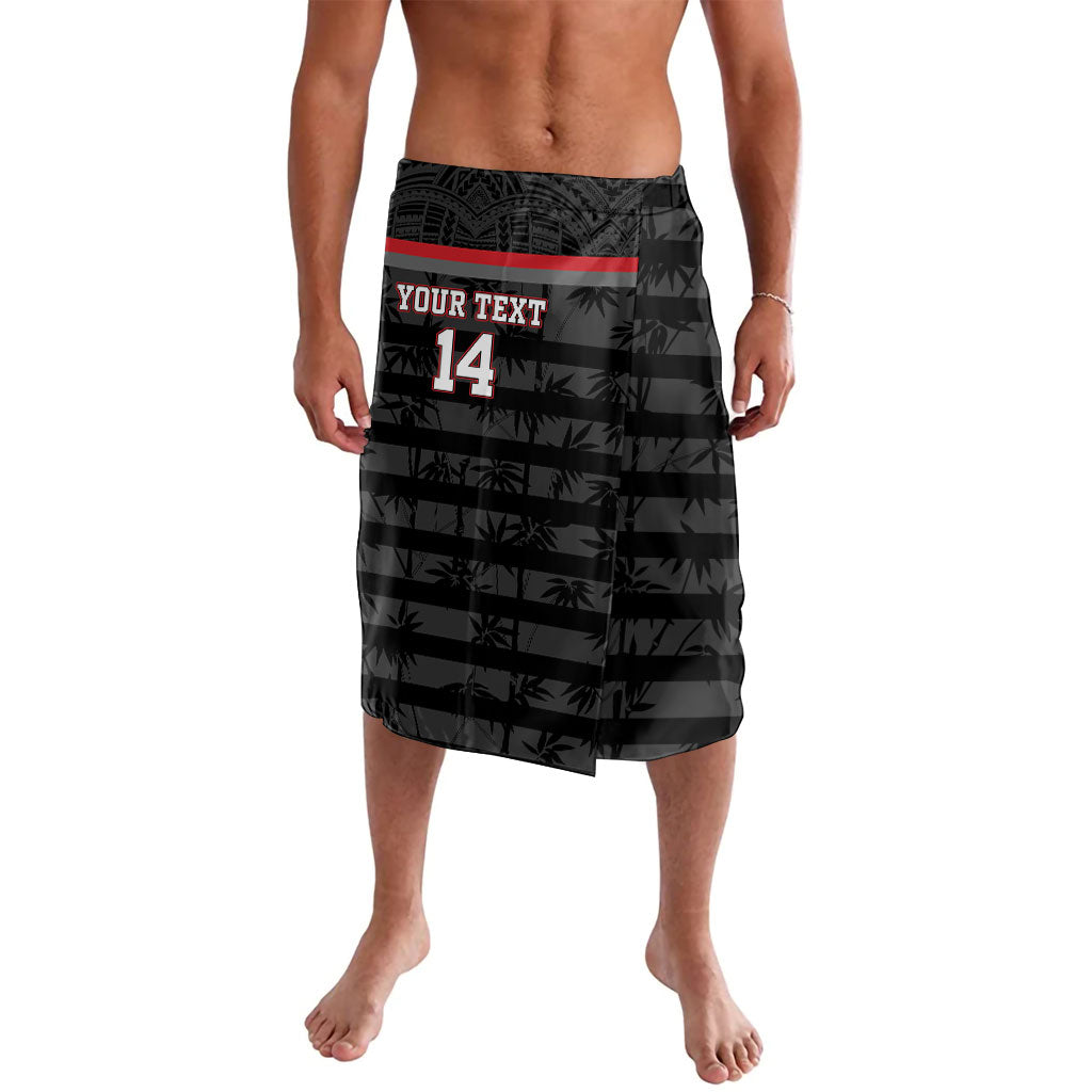 Fiji Naitasiri Rugby Custom Lavalava Go Highland Warriors LT14 Black - Polynesian Pride