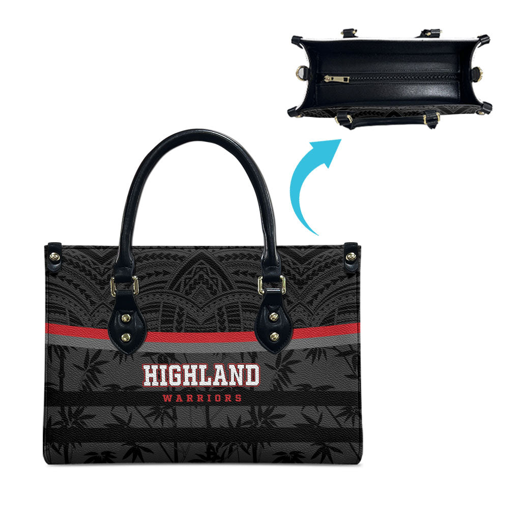 Fiji Naitasiri Rugby Leather Bag Go Highland Warriors LT14 - Polynesian Pride