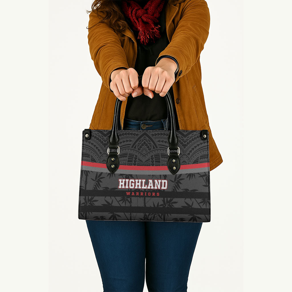 Fiji Naitasiri Rugby Leather Bag Go Highland Warriors LT14 - Polynesian Pride
