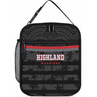 Fiji Naitasiri Rugby Lunch Bag Go Highland Warriors LT14 10.2 × 8.3 × 4.3 inch Black - Polynesian Pride