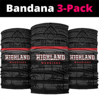 Fiji Naitasiri Rugby Neck Gaiter Go Highland Warriors LT14 package One Size: 25*50cm Black - Polynesian Pride