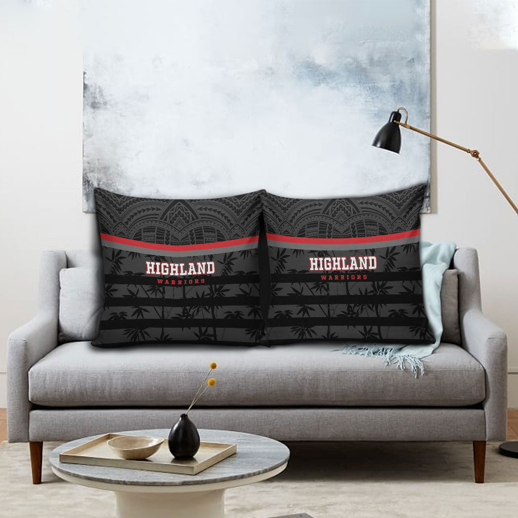 Fiji Naitasiri Rugby Pillow Cover Go Highland Warriors LT14 - Polynesian Pride