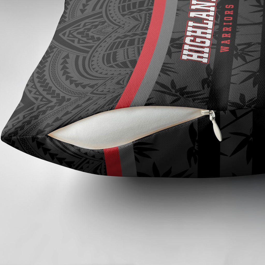 Fiji Naitasiri Rugby Pillow Cover Go Highland Warriors LT14 - Polynesian Pride