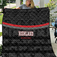 Fiji Naitasiri Rugby Quilt Go Highland Warriors LT14 Black - Polynesian Pride