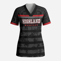 Fiji Naitasiri Rugby Custom Scrub Top Go Highland Warriors LT14 Adult Black - Polynesian Pride