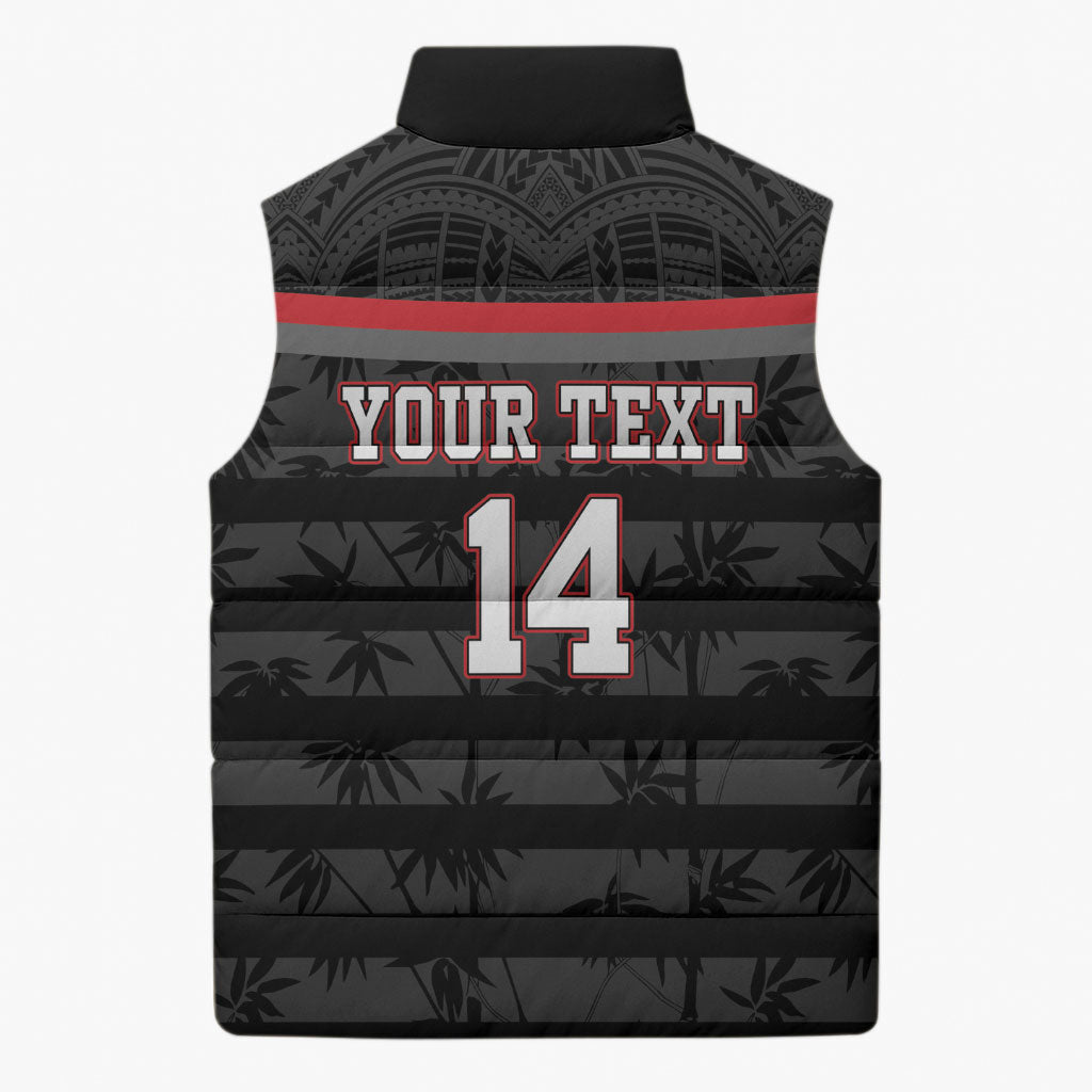 Fiji Naitasiri Rugby Custom Sleeveless Puffer Jacket Go Highland Warriors LT14 - Polynesian Pride