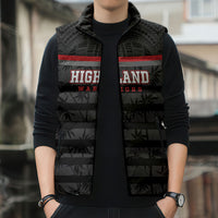 Fiji Naitasiri Rugby Custom Sleeveless Puffer Jacket Go Highland Warriors LT14 - Polynesian Pride