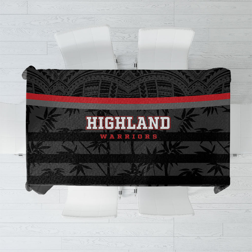 Fiji Naitasiri Rugby Tablecloth Go Highland Warriors LT14 Black - Polynesian Pride