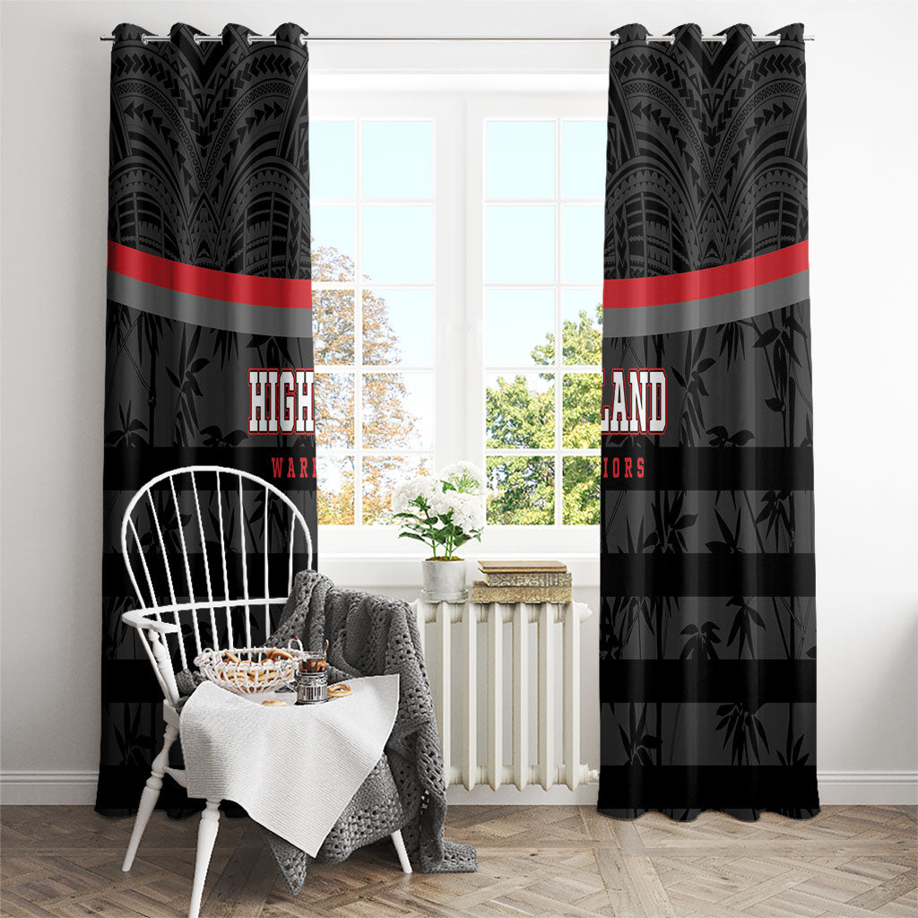Fiji Naitasiri Rugby Window Curtain Go Highland Warriors LT14 - Polynesian Pride