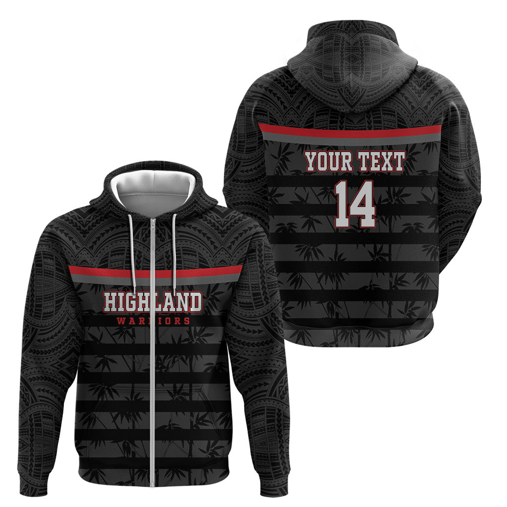 Fiji Naitasiri Rugby Custom Zip Hoodie Go Highland Warriors LT14 - Polynesian Pride