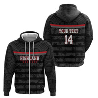 Fiji Naitasiri Rugby Custom Zip Hoodie Go Highland Warriors LT14 - Polynesian Pride