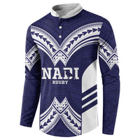 Fiji Nadi Rugby Custom Button Sweatshirt Kikau O Nadi Ko LT14 - Polynesian Pride