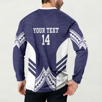 Fiji Nadi Rugby Custom Button Sweatshirt Kikau O Nadi Ko LT14 - Polynesian Pride