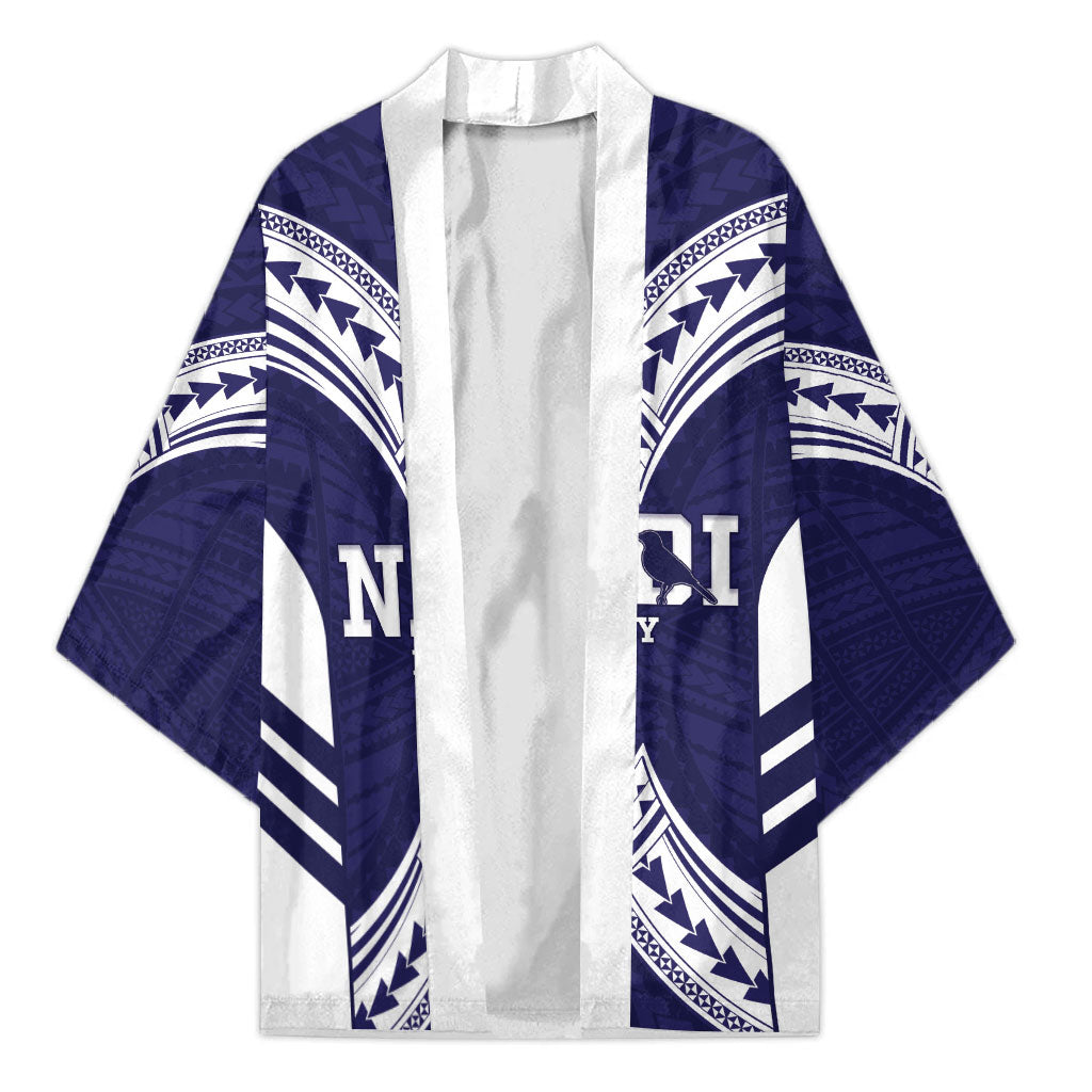 Fiji Nadi Rugby Custom Kimono Kikau O Nadi Ko LT14 Unisex Blue - Polynesian Pride