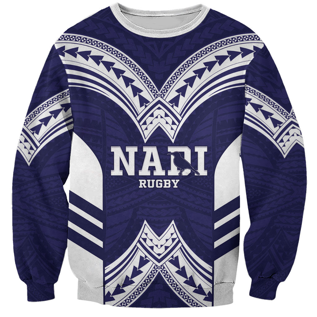 Fiji Nadi Rugby Custom Sweatshirt Kikau O Nadi Ko LT14 Unisex Blue - Polynesian Pride