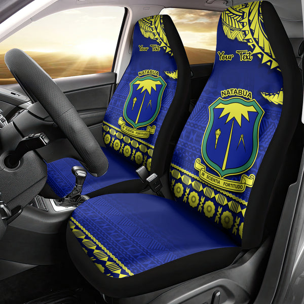 Personalised Fiji Natabua High School Car Seat Cover Fijian Tapa ...