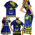 Personalised Fiji Natabua High School Family Matching Short Sleeve Bodycon Dress and Hawaiian Shirt Fijian Tapa Pattern LT14 - Polynesian Pride