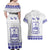 Personalised Fiji Labasa College Couples Matching Off Shoulder Maxi Dress and Hawaiian Shirt Fijian Tapa Pattern LT14 - Polynesian Pride