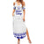 Personalised Fiji Labasa College Summer Maxi Dress Fijian Tapa Pattern LT14 Women White - Polynesian Pride