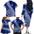 Personalised Fiji Queen Victoria School Family Matching Off Shoulder Long Sleeve Dress and Hawaiian Shirt Fijian Tapa Pattern LT14 - Polynesian Pride