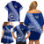 Personalised Fiji Queen Victoria School Family Matching Off Shoulder Short Dress and Hawaiian Shirt Fijian Tapa Pattern LT14 - Polynesian Pride