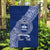 Personalised Fiji Queen Victoria School Garden Flag Fijian Tapa Pattern LT14 Garden Flag Blue - Polynesian Pride