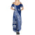 Personalised Fiji Queen Victoria School Summer Maxi Dress Fijian Tapa Pattern LT14 - Polynesian Pride