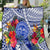 Personalised Samoana High School Quilt American Samoa Schools Polynesian Tropical Flowers LT14 Blue - Polynesian Pride