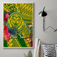 Personalised Leone High School Canvas Wall Art American Samoa Schools Polynesian Tropical Flowers LT14 - Polynesian Pride