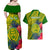 Personalised Leone High School Couples Matching Off Shoulder Maxi Dress and Hawaiian Shirt American Samoa Schools Polynesian Tropical Flowers LT14 - Polynesian Pride