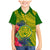 Personalised Leone High School Family Matching Mermaid Dress and Hawaiian Shirt American Samoa Schools Polynesian Tropical Flowers LT14 Son's Shirt Green - Polynesian Pride