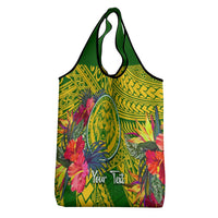 Personalised Leone High School Grocery Bag American Samoa Schools Polynesian Tropical Flowers LT14 - Polynesian Pride