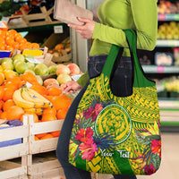 Personalised Leone High School Grocery Bag American Samoa Schools Polynesian Tropical Flowers LT14 - Polynesian Pride